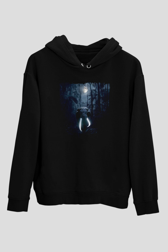 Fil Siyah Unisex Hoodie