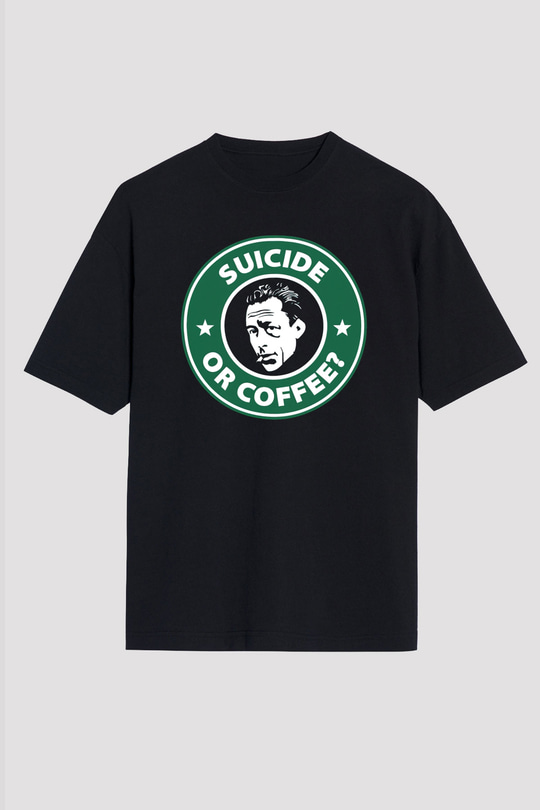 Filozof Siyah Unisex Tişört T-Shirt - TişörtFabrikası
