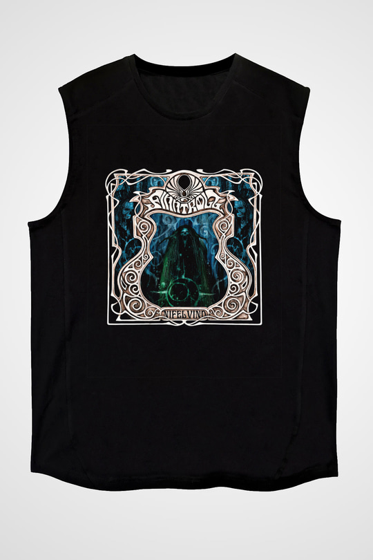 Finntroll Baskılı Unisex Siyah Kolsuz Tişört