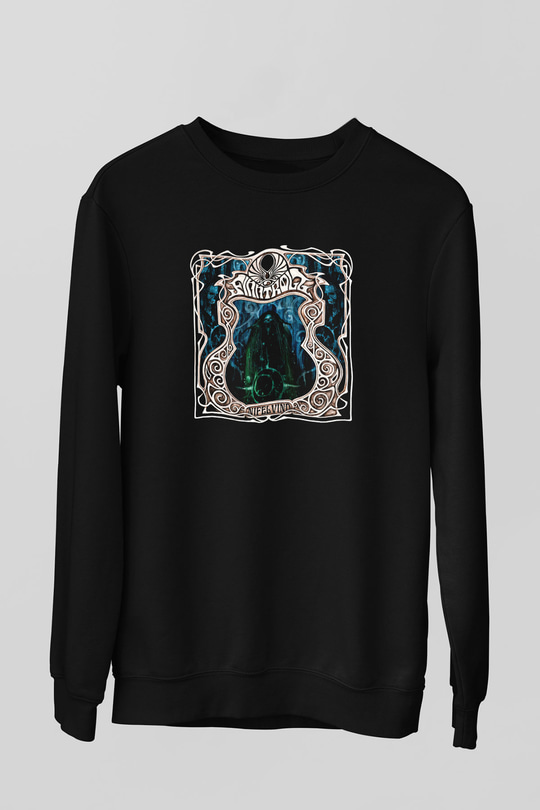 Finntroll Baskılı Unisex Siyah Sweatshirt