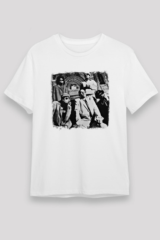 Fishbone Baskılı Unisex Beyaz Tişört