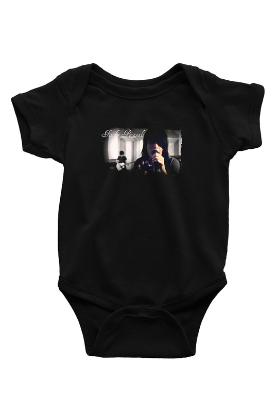 Fit For Rivals Baskılı Unisex Siyah Bebek Body - Zıbın