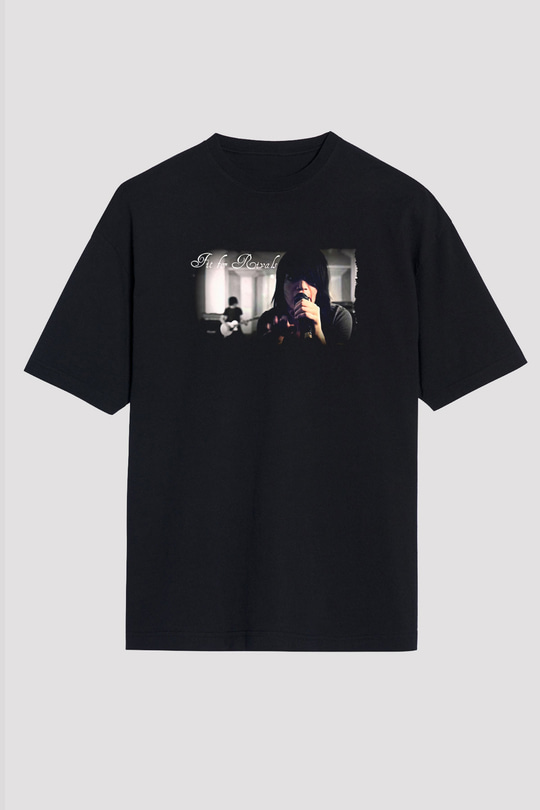 Fit For Rivals Baskılı Unisex Siyah Oversize Tişört - Tshirt