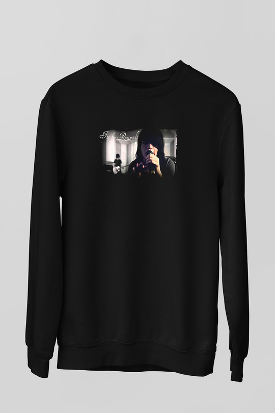 Fit For Rivals Baskılı Unisex Siyah Sweatshirt