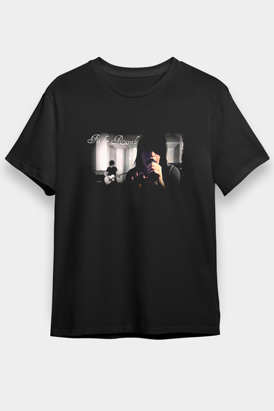 Fit For Rivals Baskılı Unisex Siyah Tişört - Tshirt