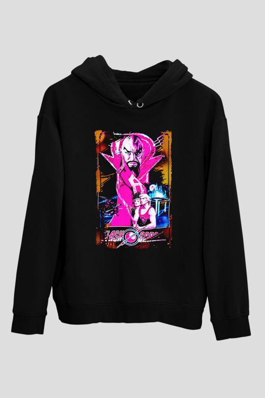 Flash Gordon Siyah Unisex Hoodie