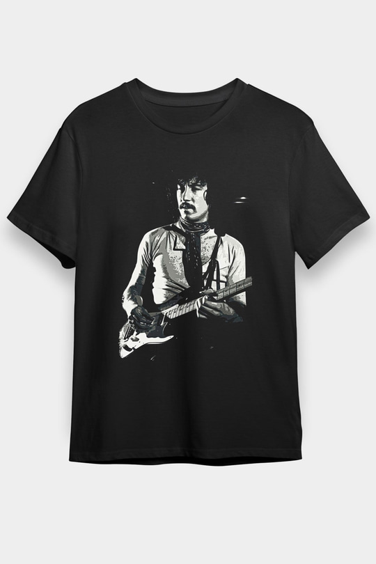 Fleetwod Mac Baskılı Unisex Siyah Tişört - Tshirt