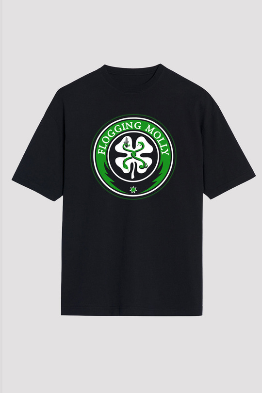 Flogging Molly Siyah Unisex Oversize Tişört T-Shirt