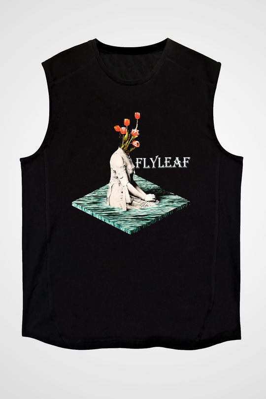 Flyleaf Siyah Unisex Kolsuz Tişört