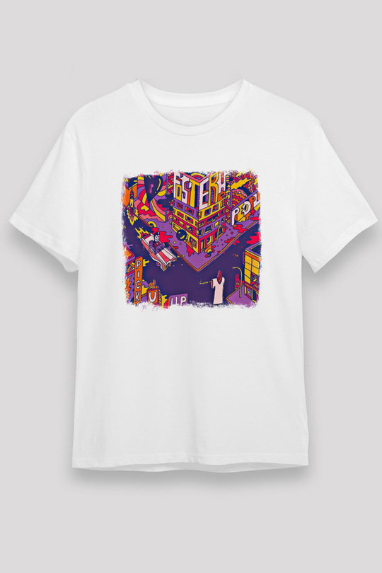 Foster the People Baskılı Unisex Beyaz Tişört