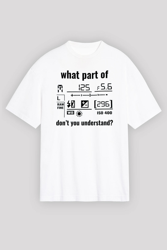 Fotoğrafçı Beyaz Unisex Tişört T-Shirt - TişörtFabrikası