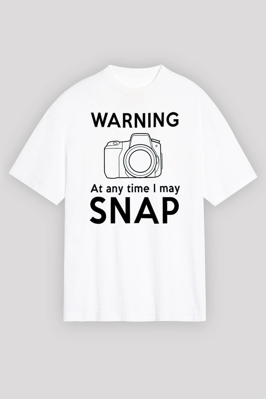 Fotoğrafçı Beyaz Unisex Tişört T-Shirt - TişörtFabrikası