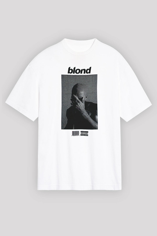 Frank Ocean Baskılı Beyaz Unisex Oversize Tişört - Tshirt