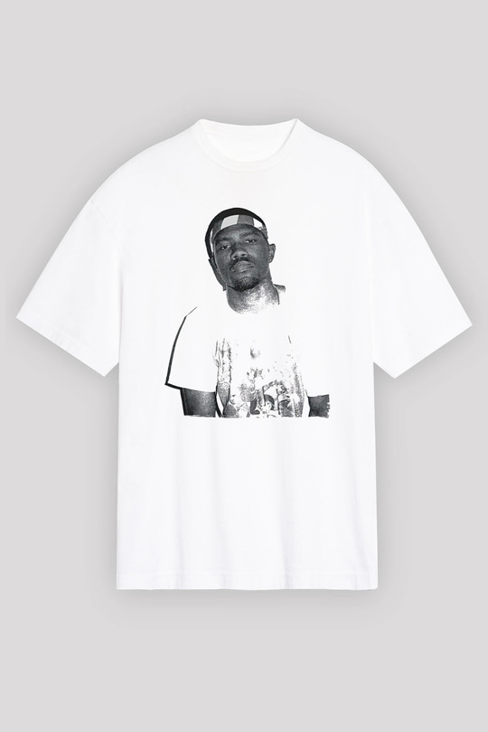 Frank Ocean Baskılı Beyaz Unisex Oversize Tişört - Tshirt