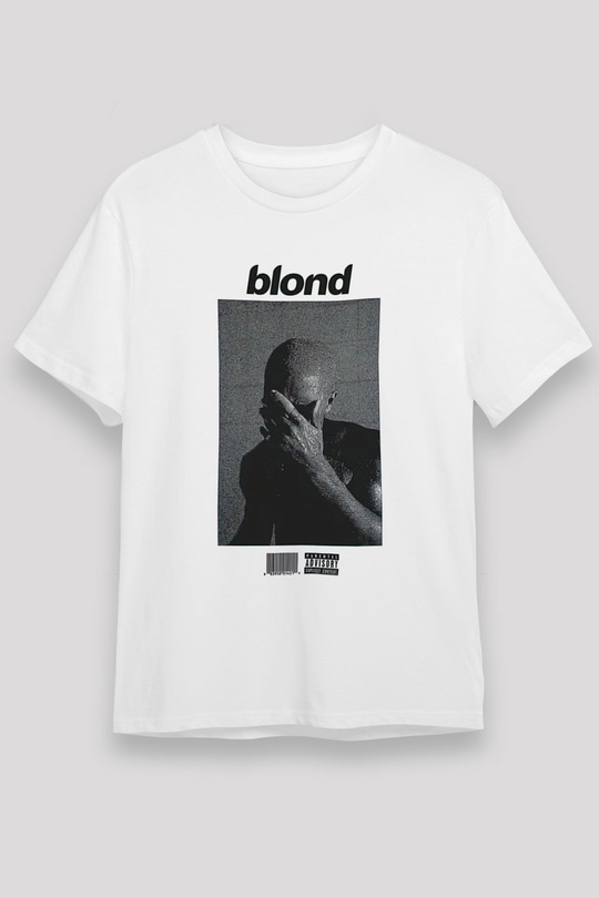 Frank Ocean Baskılı Unisex Beyaz Tişört - Tshirt