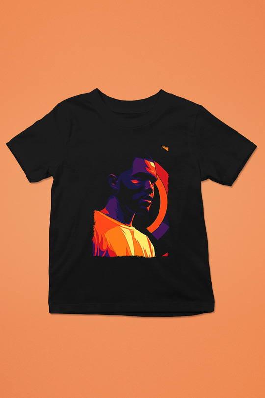 Frank Ocean Baskılı Unisex Siyah Çocuk Tişört - Tshirt
