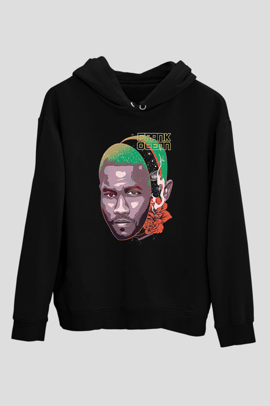Frank Ocean Baskılı Unisex Siyah Hoodie