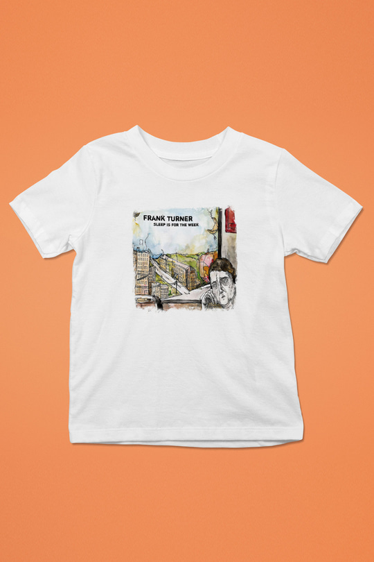 Frank Turner Baskılı Unisex Beyaz Çocuk Tişört