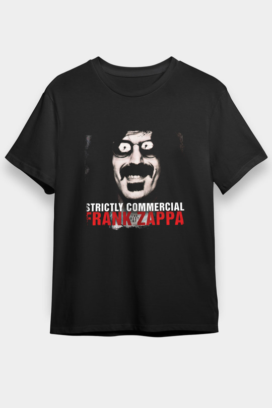 Frank Zappa Baskılı Unisex Siyah Tişört