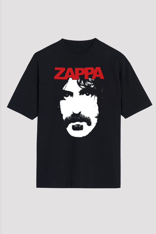Frank Zappa Siyah Unisex Oversize Tişört T-Shirt