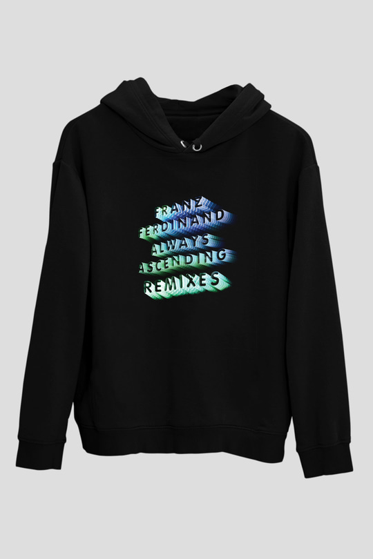 Franz Ferdinand Baskılı Unisex Siyah Hoodie
