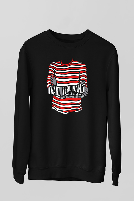 Franz Ferdinand Siyah Unisex Sweatshirt