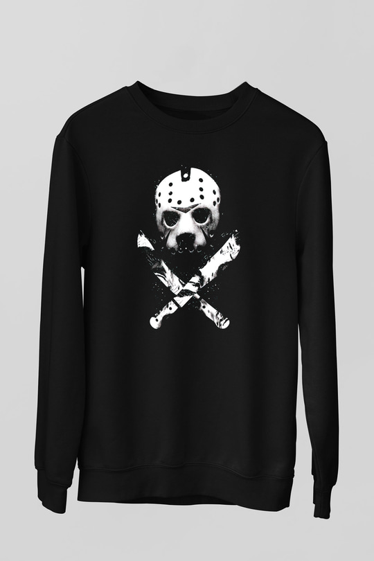Friday the 13th 13.Cuma Siyah Unisex  Sweatshirt