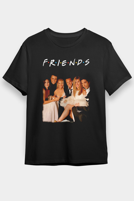 Friends Siyah Unisex Tişört