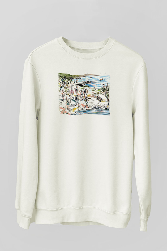 Galapagos Adaları Beyaz Unisex Sweatshirt