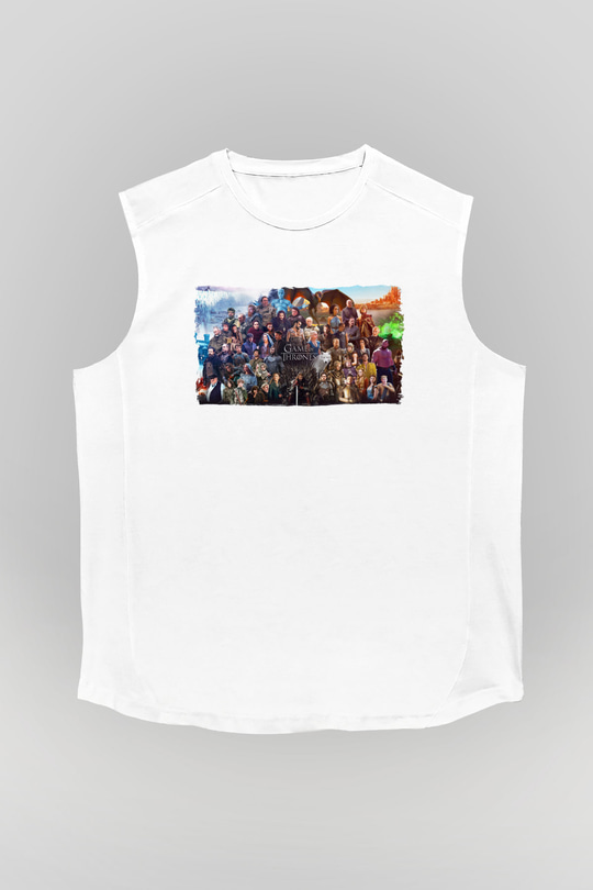 Game of Thrones Beyaz Unisex Kolsuz Tişört