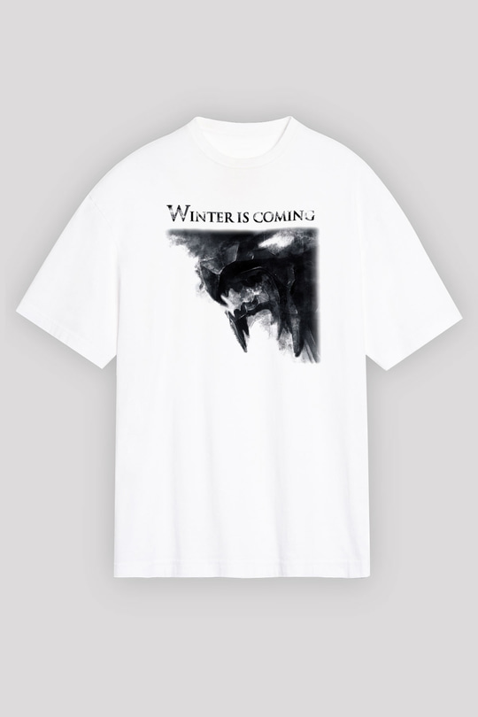 Game of Thrones Beyaz Unisex Oversize Tişört T-Shirt