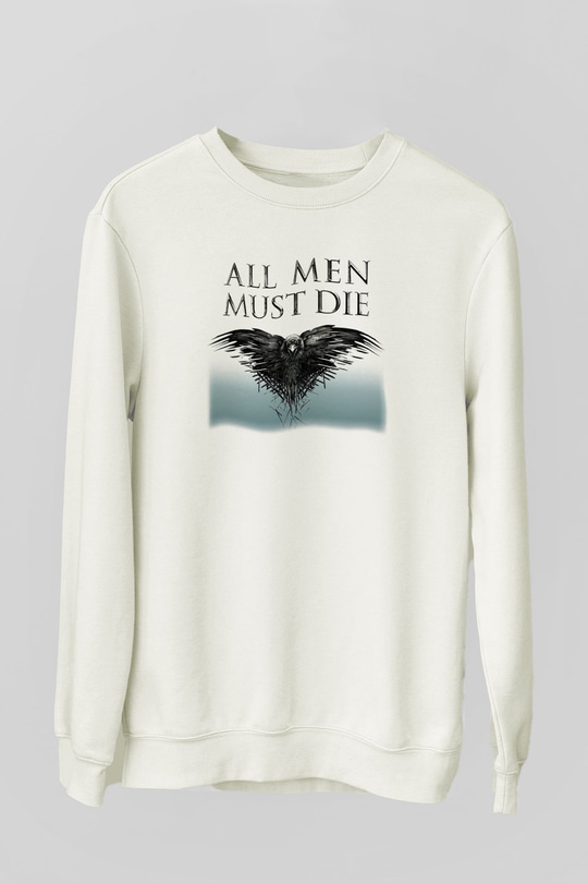 Game of Thrones Beyaz Unisex Sweatshirt