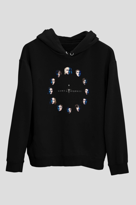 Game of Thrones Siyah Unisex Hoodie