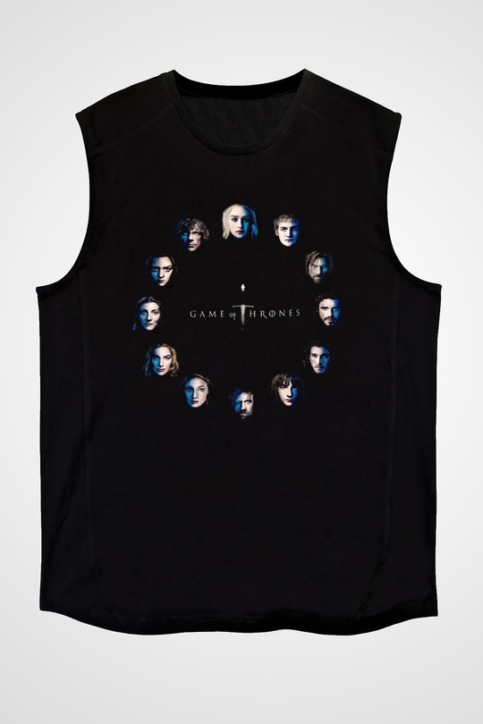 Game of Thrones Siyah Unisex Kolsuz Tişört