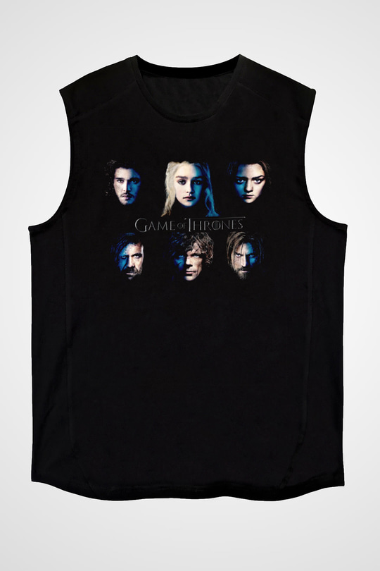 Game of Thrones Siyah Unisex Kolsuz Tişört