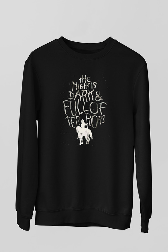 Game of Thrones Siyah Unisex Sweatshirt