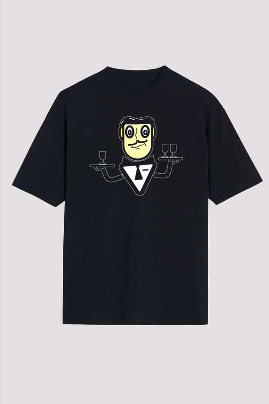 Garson Siyah Unisex Tişört T-Shirt - TişörtFabrikası