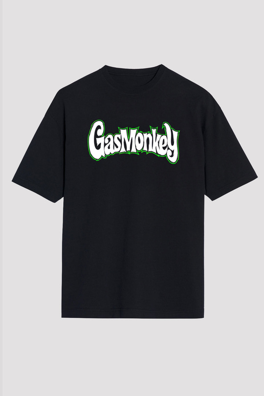 Gas Monkey Garage Siyah Unisex Oversize Tişört T-Shirt