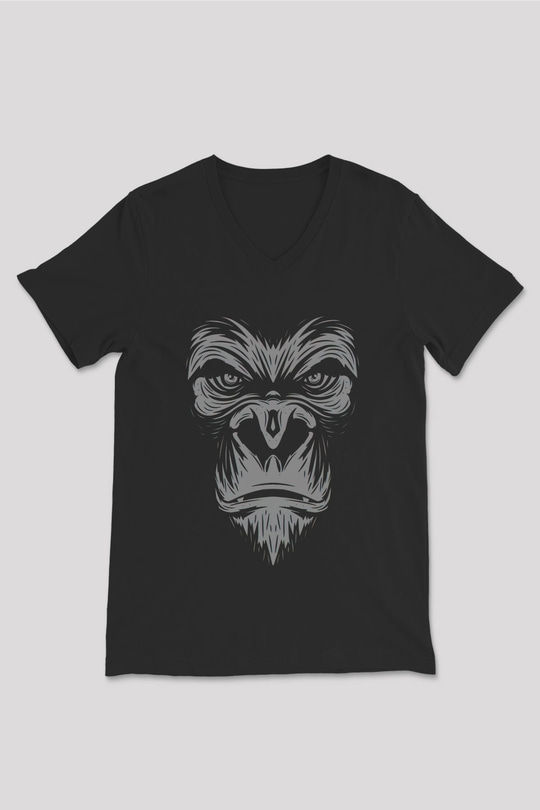Gas Monkey Garage Siyah Unisex V Yaka Tişört T-Shirt