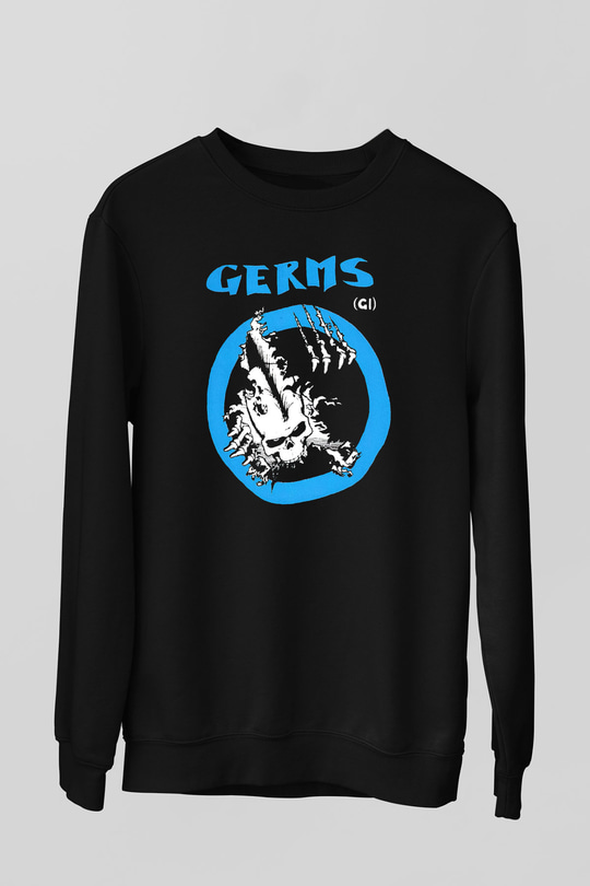 Germs Siyah Unisex Sweatshirt