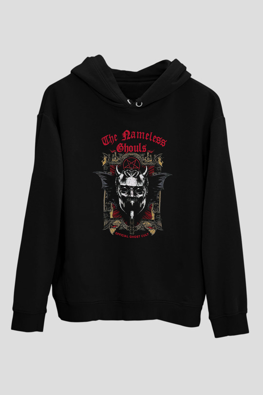 Ghost Siyah Unisex Hoodie