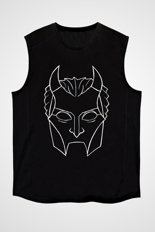 Ghost Siyah Unisex Kolsuz Tişört