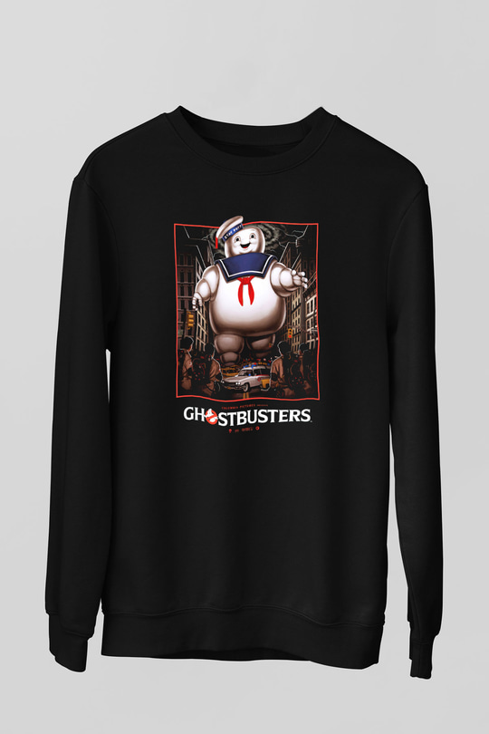 Ghostbusters Hayalet Avcıları Siyah Unisex Sweatshirt