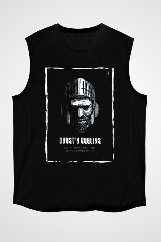 Ghosts 'n Goblins Siyah Unisex Kolsuz Tişört
