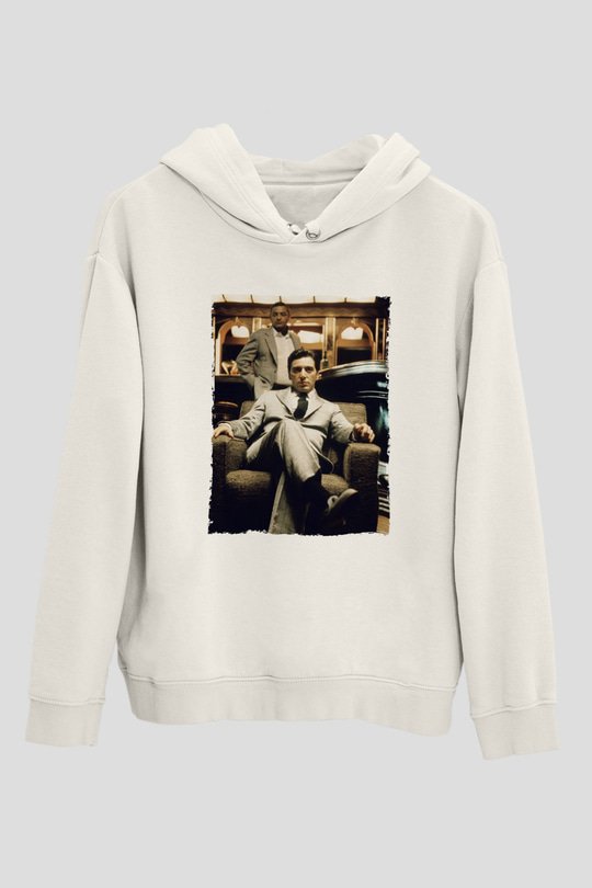 Godfather Beyaz Unisex Hoodie