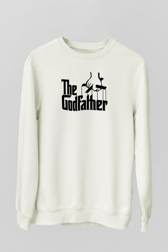 Godfather Beyaz Unisex Sweatshirt