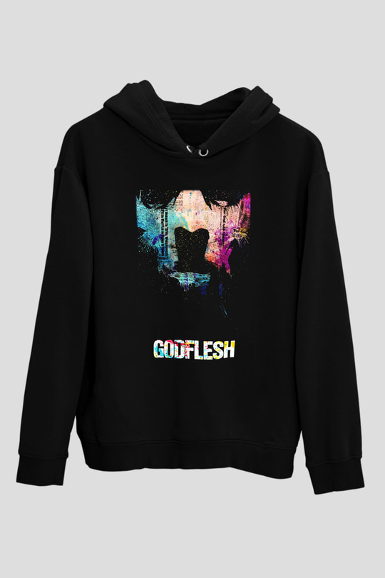 Godflesh Siyah Unisex Hoodie