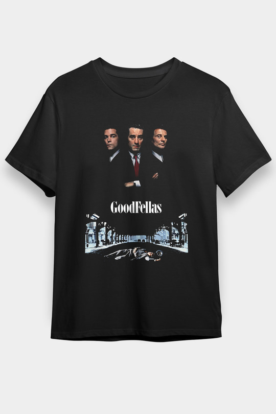 Goodfellas Baskılı Unisex Siyah Tişört - Tshirt