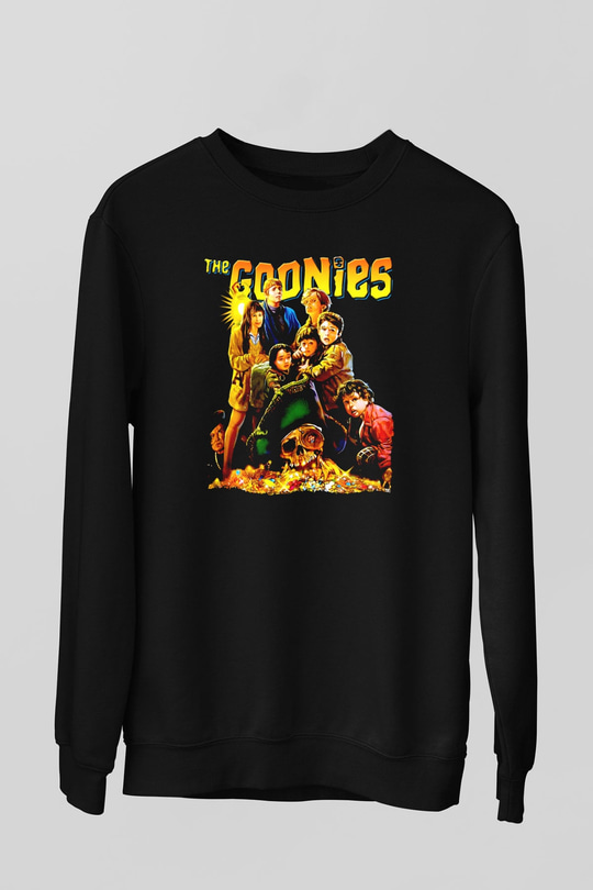 Goonies Siyah Unisex  Sweatshirt