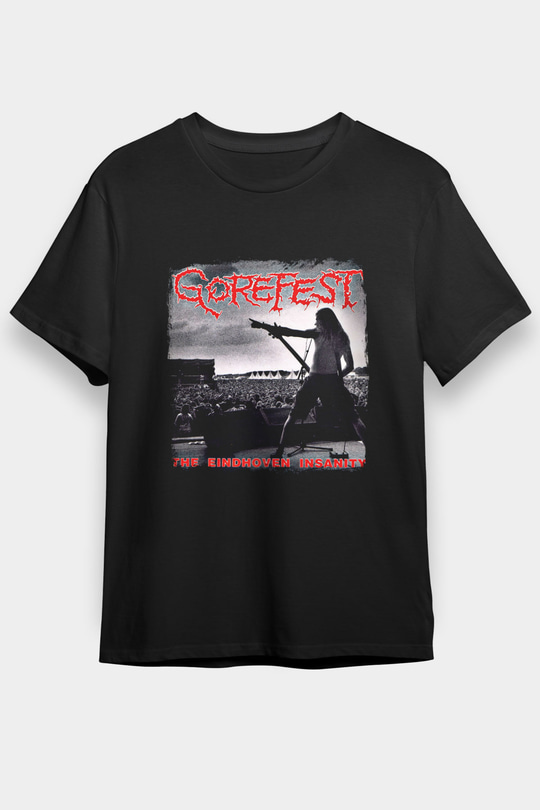 Gorefest Baskılı Unisex Siyah Tişört